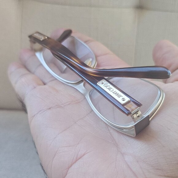Jimmy Choo Women Eyeglasses Frame Brown Tone ENG 54[]16 135 Glasses made Italy - Picture 5 of 13